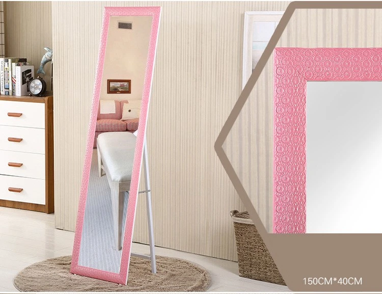 Bracket Mirror Foldable Furniture Hotel Wood Full-Length Floor Mirror