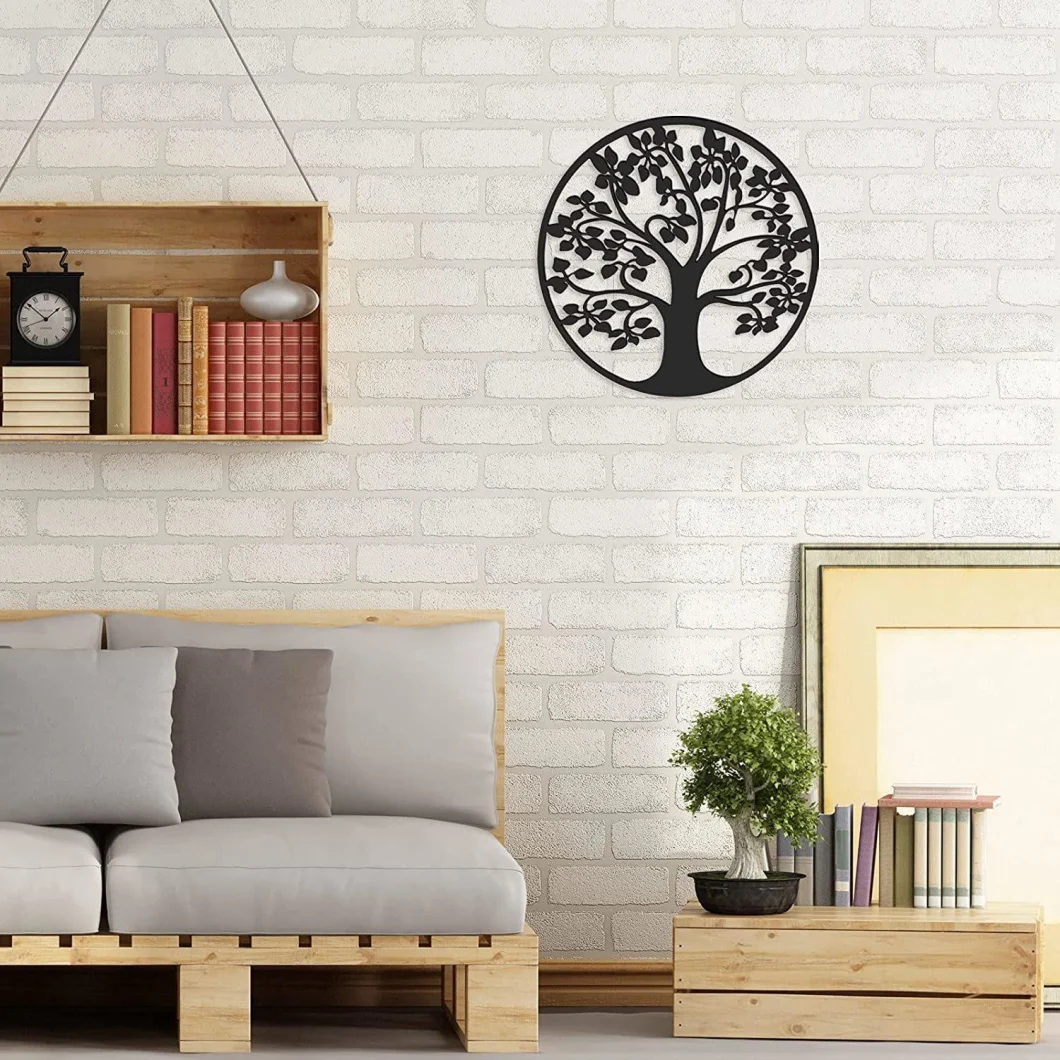 Wall Decoration Hanging Laser Cutting Iron Art Tree of Life Art Decor