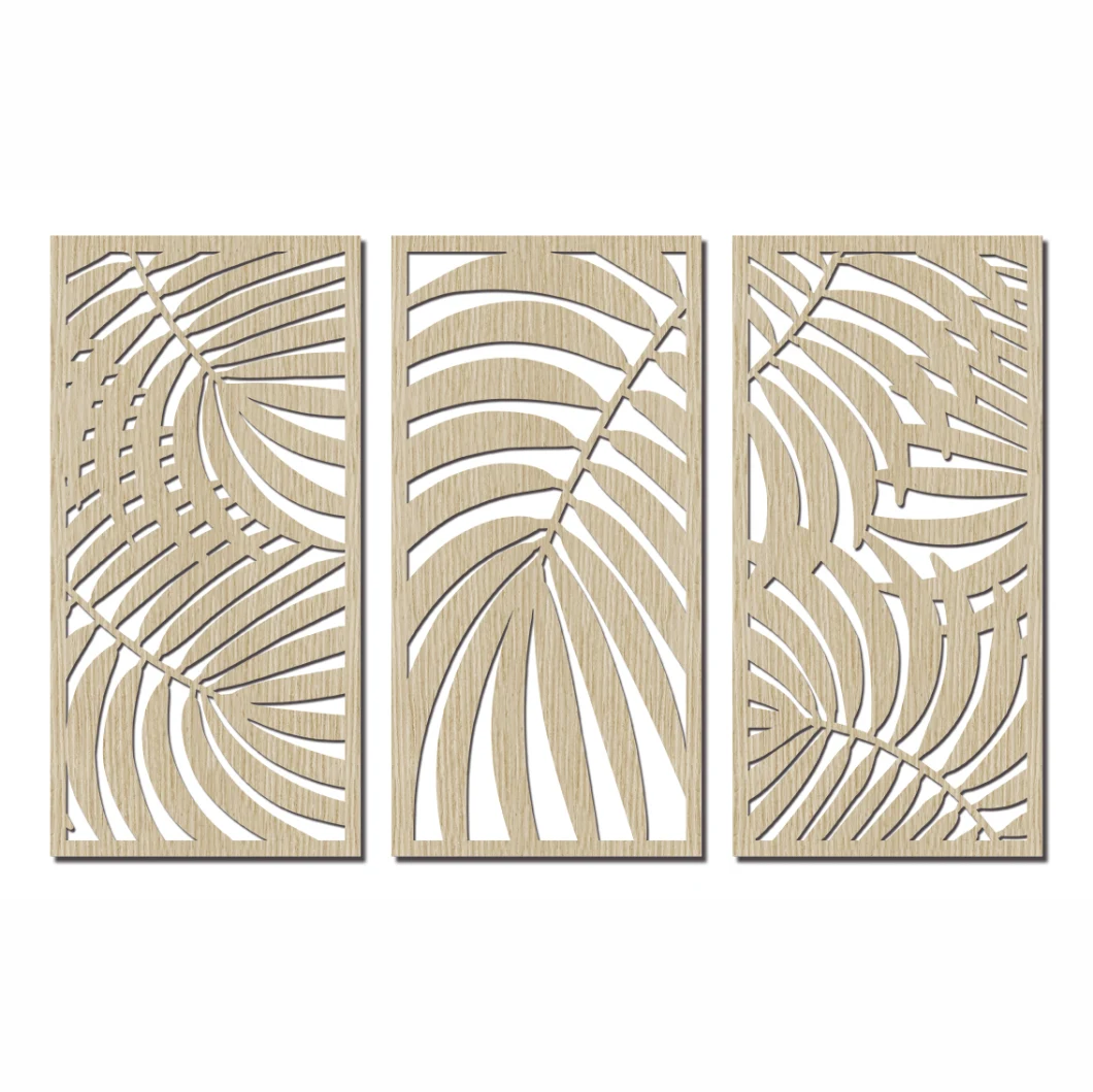 Monstera Wood Wall Art Home Decor 3 Panel Wood Wall Art